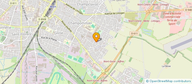 localisation de l'entreprise SCI MACH à NIORT