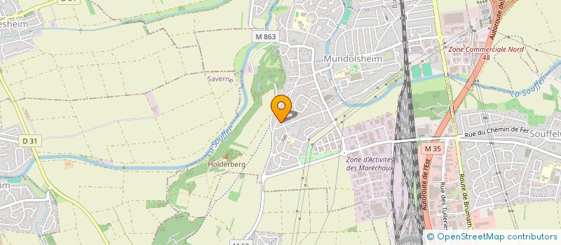 localisation de l'entreprise SCI MACH II  MUNDOLSHEIM