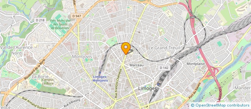 localisation de l'entreprise SCI MACHA à LIMOGES