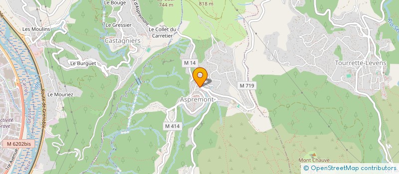 localisation de l'entreprise SCI MACHA à ASPREMONT