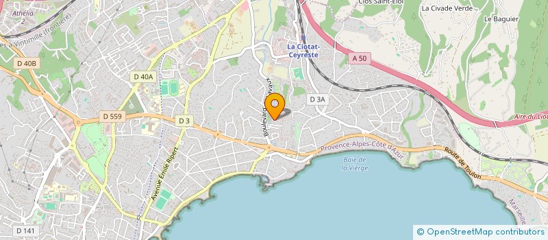 localisation de l'entreprise SCI MACHA52  LA CIOTAT