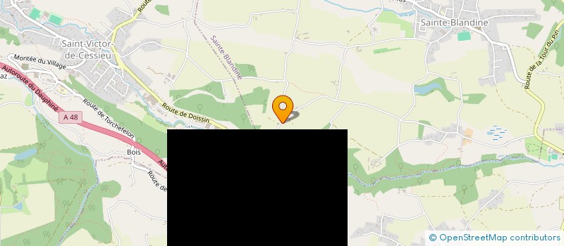 localisation de l'entreprise SCI MACHALUSYL  SAINTE-BLANDINE