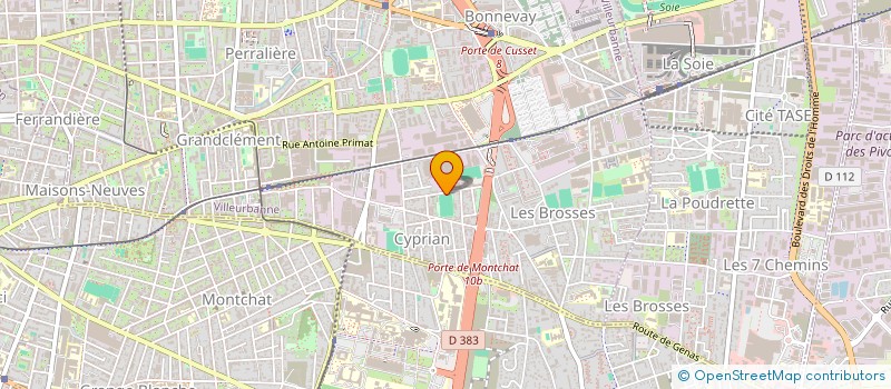 localisation de l'entreprise SCI MACHAMEY  VILLEURBANNE