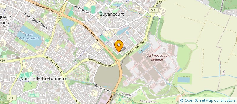 localisation de l'entreprise SCI MACHEBOEUF YMAJE  GUYANCOURT