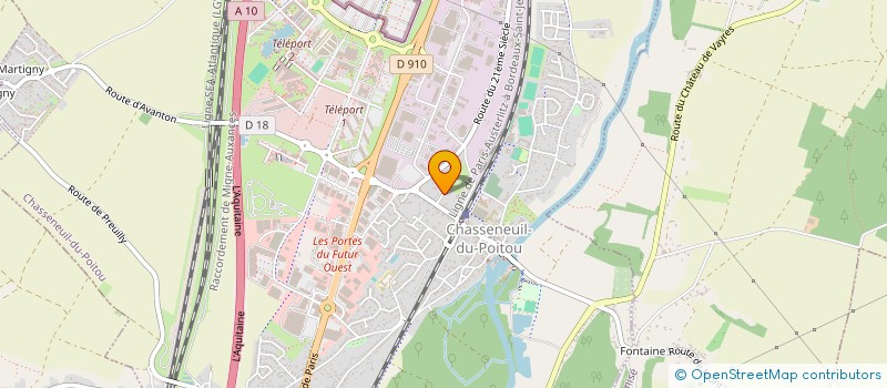 localisation de l'entreprise SCI MACHELOTTE  CHASSENEUIL-DU-POITOU