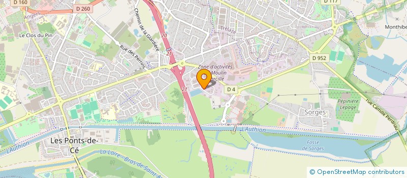 localisation de l'entreprise SCI MACHEVEL  LES PONTS-DE-CE