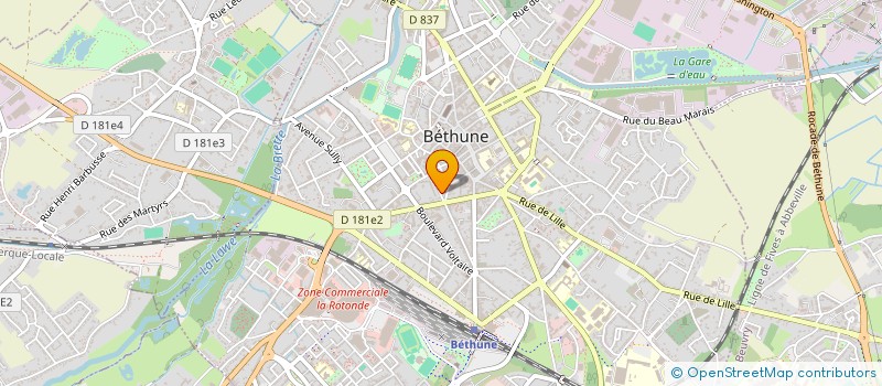 localisation de l'entreprise SCI MACHJAGHJOLU  BETHUNE