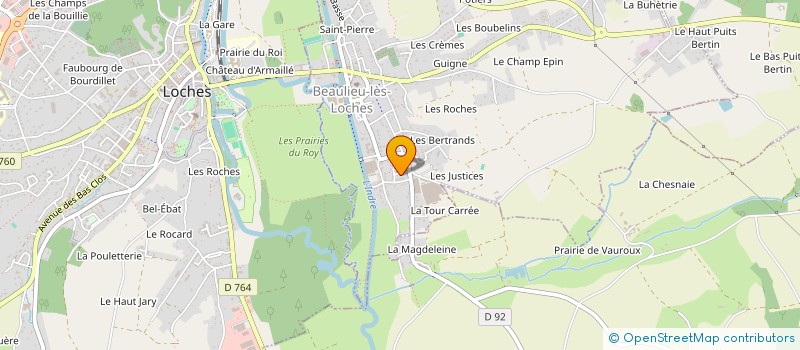 localisation de l'entreprise SCI MACI  BEAULIEU-LES-LOCHES