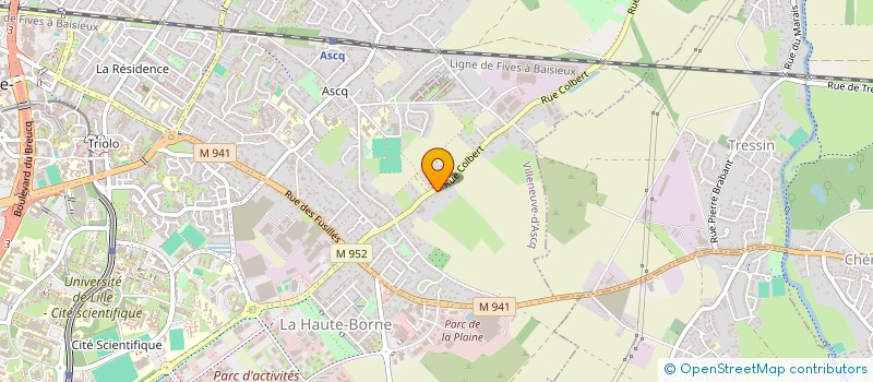 localisation de l'entreprise SCI MACIBE à VILLENEUVE-D'ASCQ