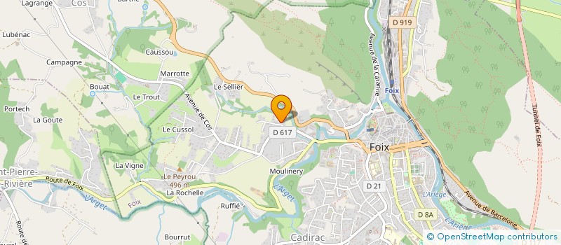 localisation de l'entreprise SCI MACIEL-TAVARES à FOIX