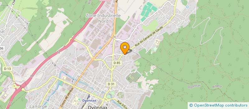 localisation de l'entreprise SCI MACIT  OYONNAX