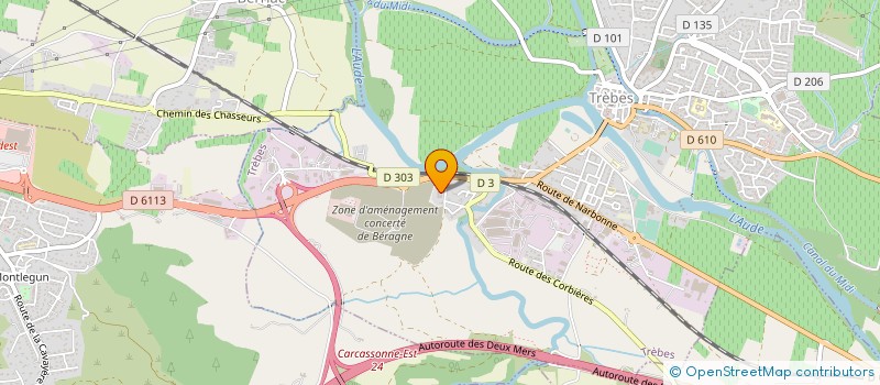 localisation de l'entreprise SCI MACKILLICAN  TREBES