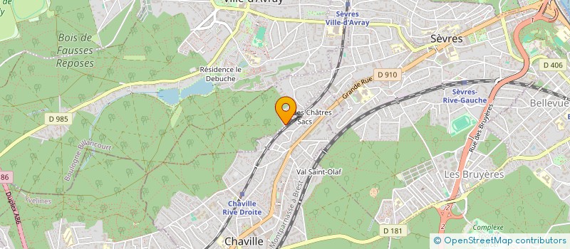 localisation de l'entreprise SCI MACKY  SEVRES