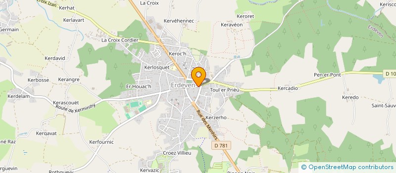 localisation de l'entreprise SCI MACLEGE  ERDEVEN