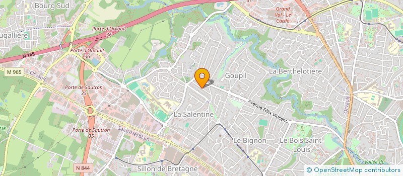 localisation de l'entreprise SCI MACLELOU à ORVAULT