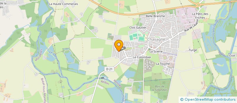 localisation de l'entreprise SCI MACLEMALINE  SAINT-THURIAL