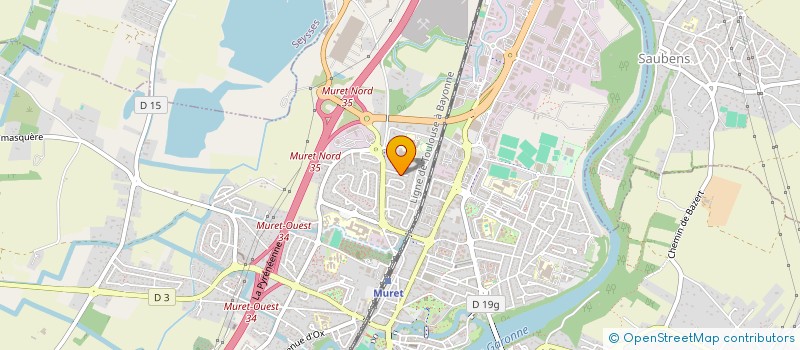 localisation de l'entreprise SCI MACLEN  MURET