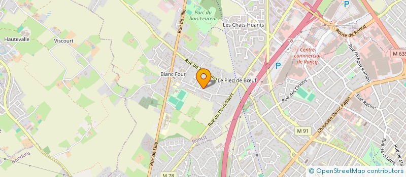 localisation de l'entreprise SCI MACLEVILE à RONCQ