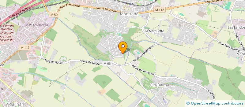 localisation de l'entreprise SCI MACLIMAT  MONTRABE