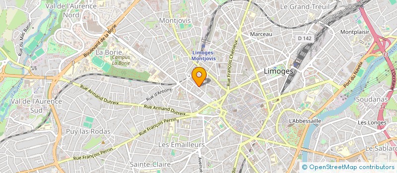 localisation de l'entreprise SCI MACLONIE  LIMOGES