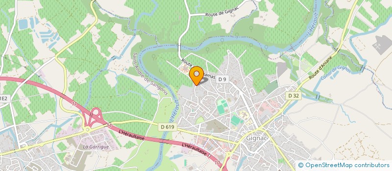 localisation de l'entreprise SCI MACO  GIGNAC