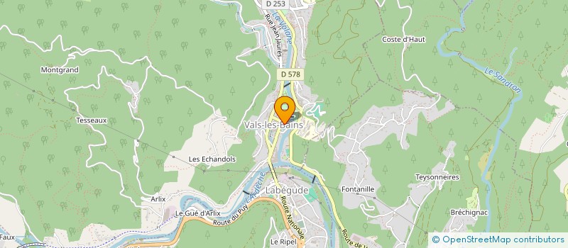 localisation de l'entreprise SCI MACO  VALS-LES-BAINS