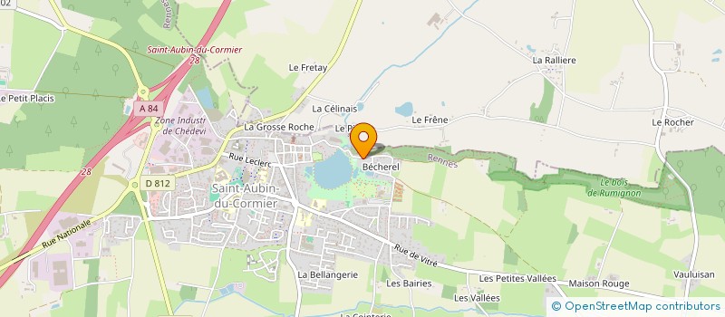 localisation de l'entreprise SCI MACO  SAINT-AUBIN-DU-CORMIER