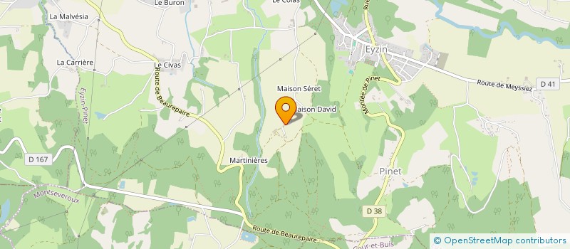 localisation de l'entreprise SCI MACO  EYZIN-PINET