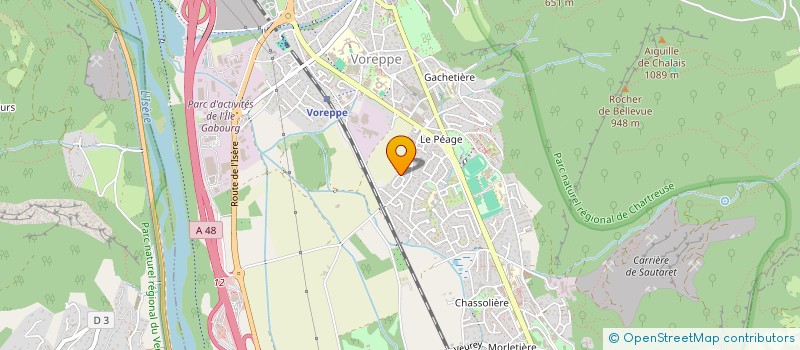 localisation de l'entreprise SCI MACODES  VOREPPE