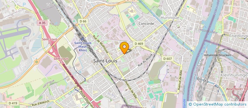 localisation de l'entreprise SCI MACODI  SAINT-LOUIS