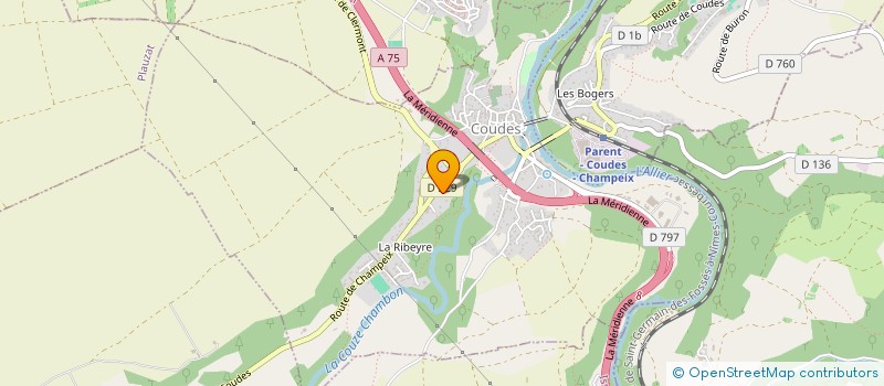 localisation de l'entreprise SCI MACODOR  ISSOIRE