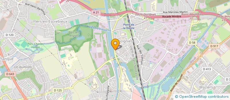 localisation de l'entreprise SCI MACOLE à DOUAI