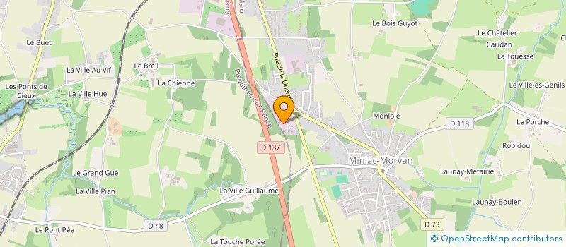 localisation de l'entreprise SCI MACOLEVI  MINIAC-MORVAN