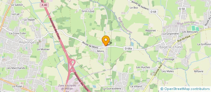 localisation de l'entreprise SCI MACON EST EXPANSION à REPLONGES