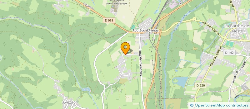 localisation de l'entreprise SCI MACOVA  AVEZAC-PRAT-LAHITTE