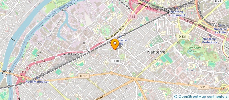 localisation de l'entreprise SCI MACOVA  NANTERRE