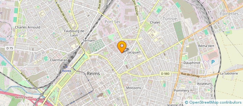 localisation de l'entreprise SCI MACQ 26  REIMS