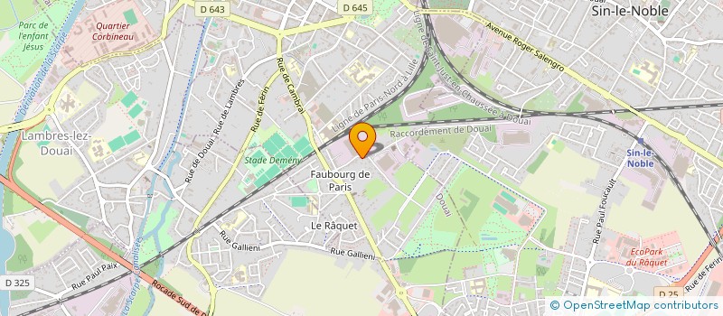 localisation de l'entreprise SCI MACREZ à DOUAI