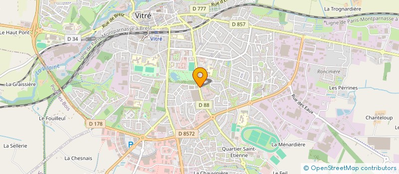 localisation de l'entreprise SCI MACRIMA  VITRE