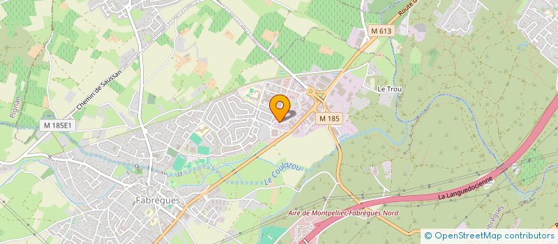 localisation de l'entreprise SCI MACS  FABREGUES