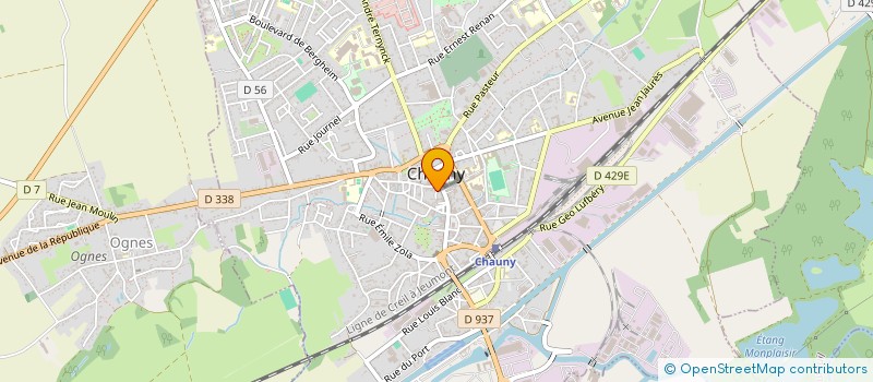 localisation de l'entreprise SCI MACSIM EN à CHAUNY