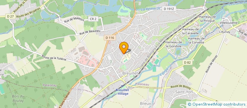 localisation de l'entreprise SCI MACSY 2003  BREUILLET