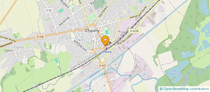 localisation de l'entreprise SCI MAD 2 à CHAUNY