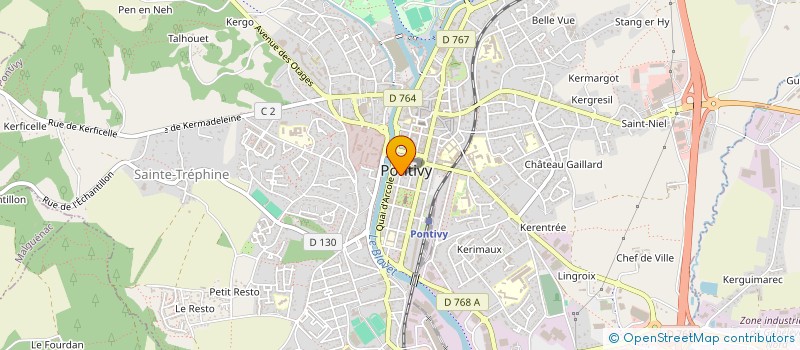 localisation de l'entreprise SCI MAD  PONTIVY