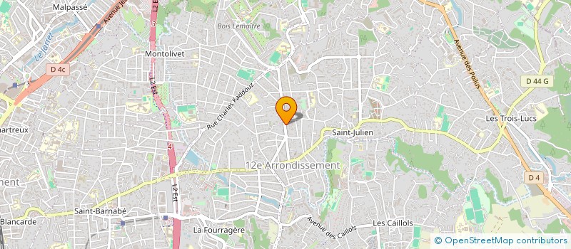 localisation de l'entreprise SCI MAD  MARSEILLE
