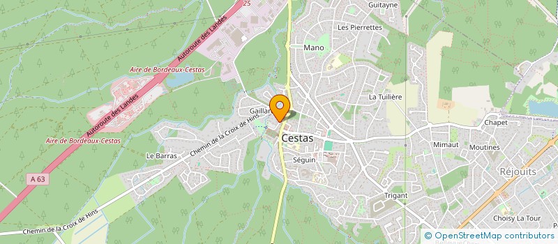 localisation de l'entreprise SCI MAD  CESTAS