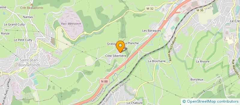 localisation de l'entreprise SCI MAD  SAINT-JEAN-BONNEFONDS