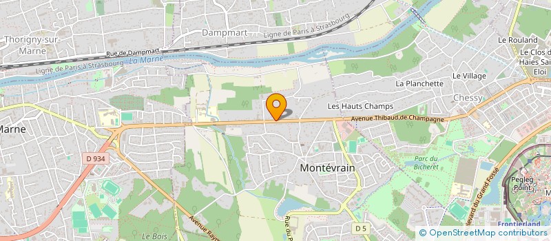 localisation de l'entreprise SCI MAD  MONTEVRAIN