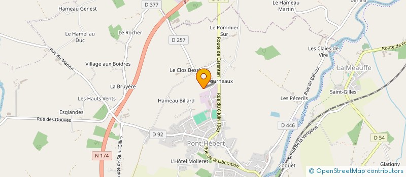 localisation de l'entreprise SCI MAD  PONT-HEBERT