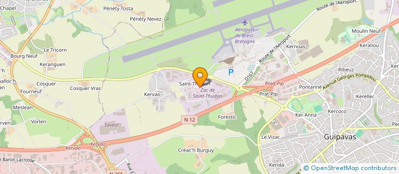 localisation de l'entreprise SCI MAD JAURES  GUIPAVAS